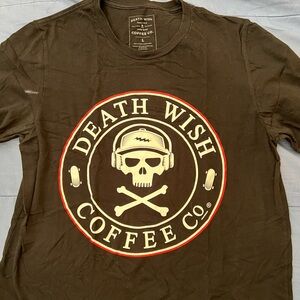 rarely used Death Wish Coffee Co Tshirt